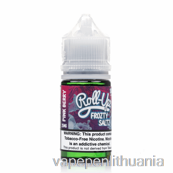 Rožinių Uogų Ledas - Sultys Roll-upz Druska - 30ml 25mg Vape Skystis